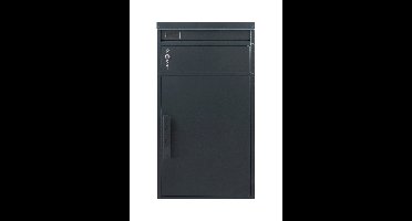 SafePost Tiamat 65 brievenbus met pakketvak staal - antracietgrijs