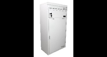 SafePost 65 brievenbus met pakketvak staal - wit