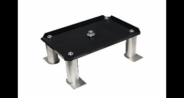 SafePost 300-A brievenbus statief opschroevend staal - zwart/RVS