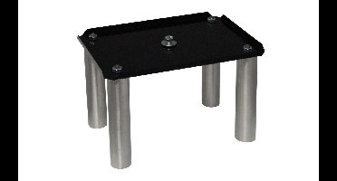 SafePost 300-E brievenbus statief voor plaatsing in beton staal - zwart/RVS