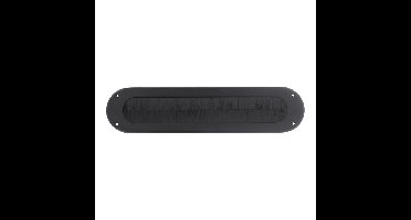 Intersteel Tochtwering ovaal - RVS/mat zwart