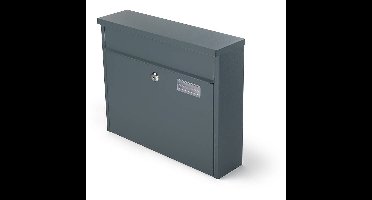 SafePost 967 wandbrievenbus staal - antracietgrijs