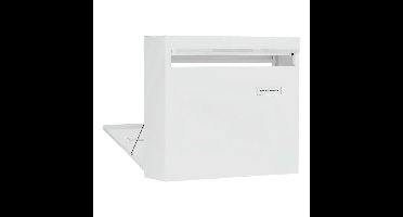 Burg-Wächter Potsdam 878 W postopvangbak staal - wit