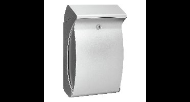 Burg-Wächter Swing 4906 Si wandbrievenbus kunststof - zilvergrijs