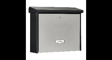 Burg-Wächter London 6867BS wandbrievenbus staal - zwart/RVS