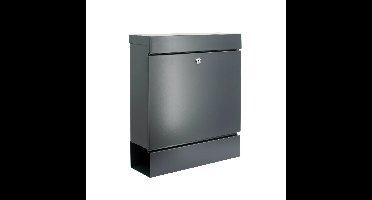 Burg-Wächter Seattle wandbrievenbus modern met krantenrol staal - antraciet