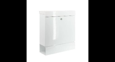 Burg-Wächter Seattle wandbrievenbus modern met krantenrol staal - wit