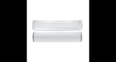 AXA AXA briefplaat met tochtklep en schacht Curve Plus deurdikte tot 102mm. - aluminium naturel