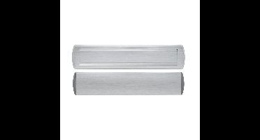 AXA AXA briefplaat met tochtklep en schacht Curve Plus deurdikte tot 102mm. - aluminium geslepen