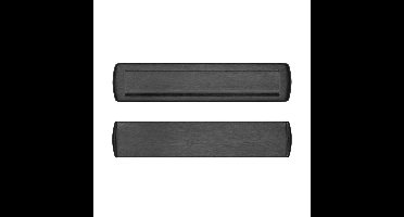 AXA AXA briefplaat met tochtklep en schacht Curve Plus deurdikte tot 72mm. - aluminium/zwart geslepen