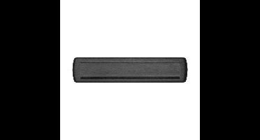 AXA AXA briefplaat Curve Plus - aluminium/zwart geslepen