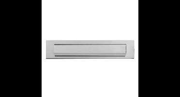 AXA AXA briefplaat recht - aluminium geslepen