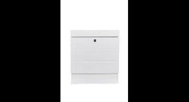 Burg-Wächter New York wandbrievenbus modern met krantenrol staal - wit