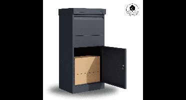 Basic 4gardenz staande pakketbrievenbus vrijstaand - antraciet