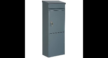 SafePost 855PZ vrijstaande brievenbus met profielcilinderslot staal - antracietgrijs