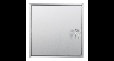 Basic brievenbusdeurtje 27x27 cm inbouw - RVS