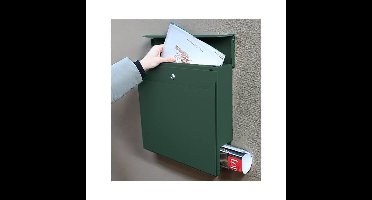 SafePost 800 wandbrievenbus staal - groen