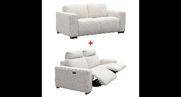 Bank Rik 2,5-zits met 2 relax inclusief hoofdsteunen en USB + 2 zits