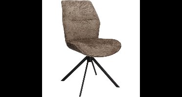 Eetkamerstoel Odin zonder arm in stof Movie Taupe