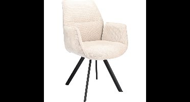 Eetkamerstoel Jaël met arm Naturel