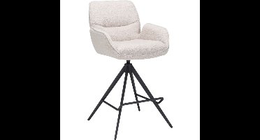 Barstoel Bowie met arm zithoogte 65cm Naturel