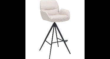 Barstoel Bowie met arm zithoogte 80cm Naturel