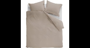 Dekbedovertrek Cotton Uni Taupe 240x200/220