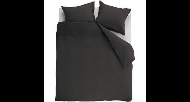 Dekbedovertrek Cotton Uni Antracite 240x200/220