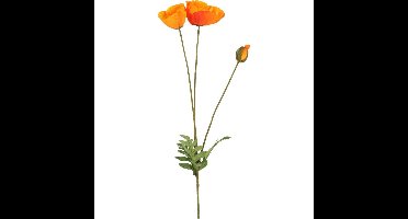 Kunstbloem Papaver oranje