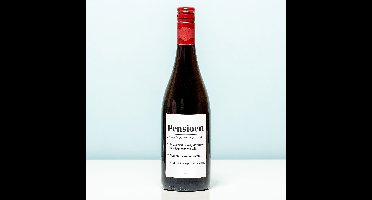 Wijnfles Pensioen Woordenboek - Rood (Merlot)