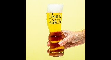 Drunk Again Scheef Bierglas