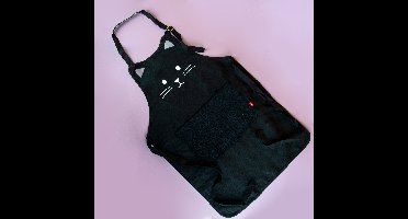 Kat Keukenschort - Zwart