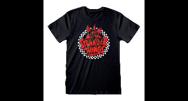 Stranger Things T-Shirt Checkered Circle Size M