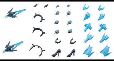 Kotobukiya M.S.G. Model Kit Accessory Set Mecha Supply 34 Holonic Headdress & Holonic High Heels Grey Ver.