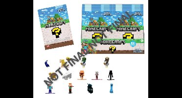 Minecraft Nano Metalfigs Mini Figures Blind Pack Display (24)