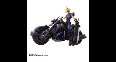 Final Fantasy VII Bring Arts Action Figure and vehicle Cloud Strife & Hardy-Daytona 15 cm
