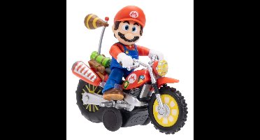 The Super Mario Galaxy Movie Action Figure with Pull Back Motorcycle Mario 6 cm