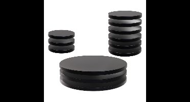 WizKids Deep Cuts Black Bases for Miniatures 12-Pack