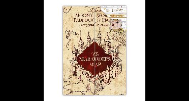 Harry Potter Magnetic A5 Notebook Marauders Map
