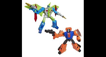 Transformers Age of the Primes Leader Class Action Figure 2-Pack G2 G2 Dinobot Swoop & G2 Dinobot Sludge 19 cm