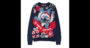 Lilo & Stitch Sweater Stitch Santa (Christmas Jumper) Size M