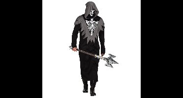 Boland bewaker kostuum - skelet - zwart - voor heren - halloween thema