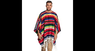 Boland Party - verkleedkleding - Mexicaanse poncho - volwassenen - Carnaval - exclusief sombrero