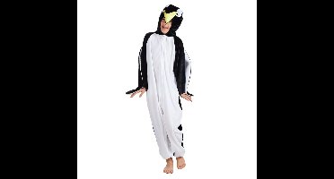 Boland Pinguin kostuum - onesie - zwart/wit - kinderen - carnaval