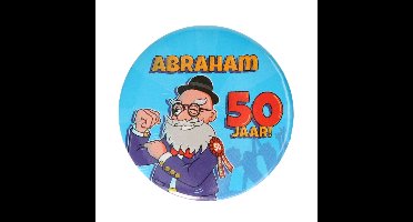 Button verjaardag cadeau Abraham 50 jaar - Rond - Mannen