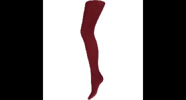 Carnaval verkleed dames panty 60 denier - bordeauw rood - microfiber
