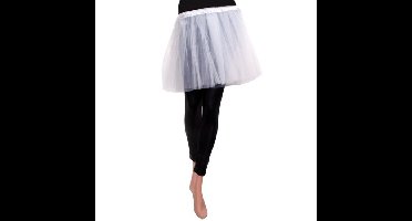 Carnaval verkleedkleding rokje - Tule stof - voor meisjes - wit - one size - ballerina