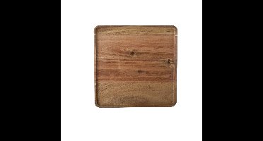 Cosy & Trendy Houten dienblad met opstaande rand - 26 x 26 cm - vierkant