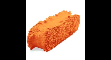 Folat Feest/verjaardag versiering - crepe slingers - oranje - 24 mtr - papier - feestartikelen