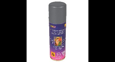 Haarverf/haarspray - zilver - spuitbus - 125 ml - Carnaval